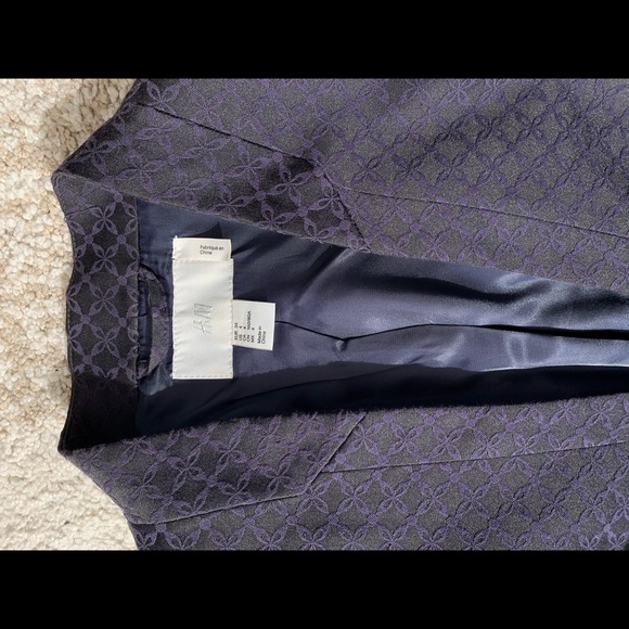 Collarless 3/4 sleeve blazer - Picture 8 of 8